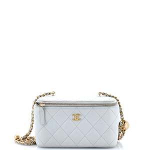 Pearl Crush Vanity Case With Chain #222045C35B
